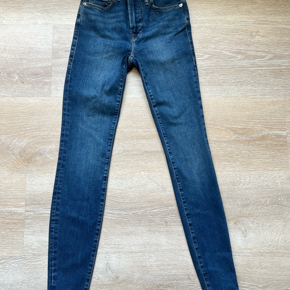 Skinnier denim jeans, good American